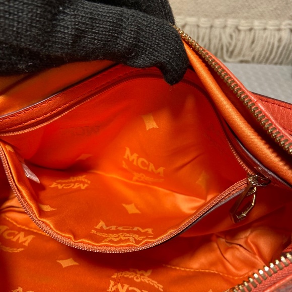 MCM Orange Small 2-way Bag - Picture 11 of 15